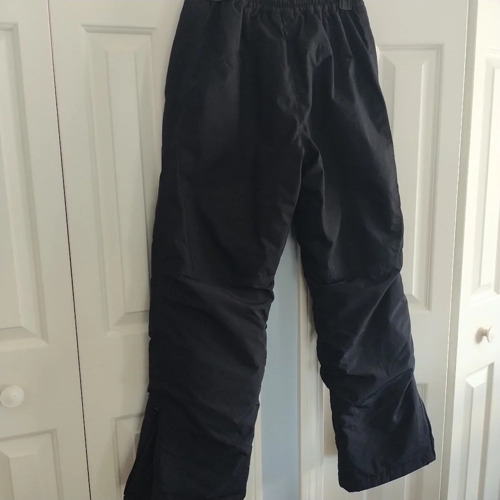 Lands' End Black Unisex Snowboard Ski Pants Grow-A- Longs 18 - Picture 2 of 12